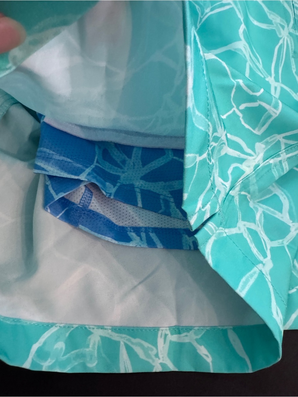 NWT Chubbies Mint Green and Blue Men's Swim Shorts Size Medium 7” - Picture 10 of 11